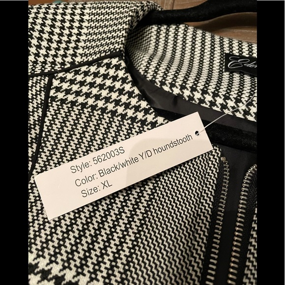 Eden Court Houndstooth Zip Jacket🖤 - Picture 10 of 11